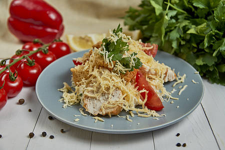 Салат "Цезарь с курицей"